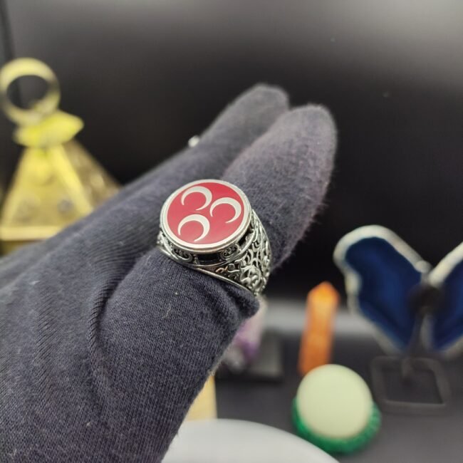 Erkek 3 Hilal Motifli 925 Ayar Gümüş Yüzük – El İşçiliği, 10 Gram Özel Tasarım